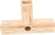 Hamster Wooden Tunnel Shaped Hideaway for Guinea Pigs and Hedgehogs Safe and Smooth Finish for Play and Exercise Guinea Pig Hideout for Pet Fun and Training