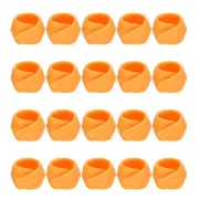 50pcs Thread Spool Saver Spool Huggers Silicone for Sewing Machine, Orange