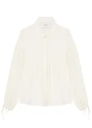 Merlette Azurea Linen Blouse - Ivory - S (UK8-10 / S) S (UK8-10 / S)
