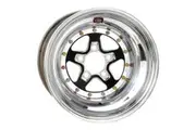 Weld Racing Wheel Alumastar 15x10 Size 5x4.5 Bolt Pattern 6 in. Backspace Black Center Polished Shell Non-BL Each WE88B-510212