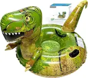 Dinosaur Snow Tube, FindUWill 64.9 inch Inflatable Snow Sled with Handle for Kid