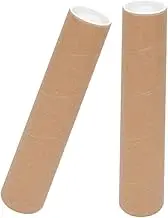 jojofuny 2Pcs Heavy Duty Poster Storage Tubes with End Caps Portable Mailing Tube for Artworks and Documents for Domestic and International Shipping