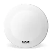 Evans EQ3 Resonant Coated White Bass Drum Head, No Port, 22 Inch