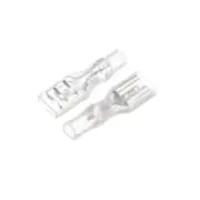 200pcs 4.8mm Quick Splice Wire Terminals Female Connector with Insulating Sleeve