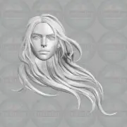 Ciri The Witcher custom head for Marvel Legends & more action figures