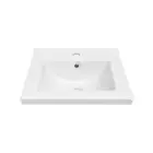 Swiss Madison Bathroom Vanity Tops 18.13" Wx18.13" D Ceramic Square Glossy White
