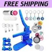 Portable Button Maker Set - Create 500 Pins, Magnets, and Keychains Easily!