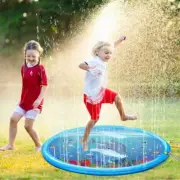 Inflatable Sprinkler Mat Water Splash Kids Pool Outdoors Summer Play 170cm/100cm
