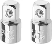 SING F LTD 2Pcs 3/8-Inch Female to 1/2-Inch Male Socket Adapter Chrome Vanadium Steel Socket Adapter And Reducer Accessories for Industry Machinery Construction Work