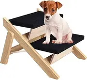 1/2 Foldable Dog Stairs - Dog Step Stair, Pet Safety Ladder | Pet Ramp 2 Steps with Ease of Transportation, Multi Steps Dog Ramps, Effortlessly Pet Steps for Small Cats Dogs High Beds Sofas