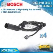 4 x Bosch F+R Brake Pad Elect Wear Sensors for Benz ML350 W163 3.7L 185mm 114mm