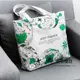 簡約環保袋帆布袋拉鏈包購物袋男女學生大容量側背書包手提包【聚物優品】