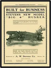 1903 A.W. Stevens Husker NEW Metal Sign 24" x 30" USA STEEL XL Size - 7 lbs