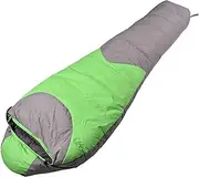 Sleeping Bags,Adult Warm Autumn and Winter Sleeping Bag,White Duck Down Sleeping Bag,Waterproof and Moisture-Proof,Machine Washable,Indoor & Outdoor Use,for Camping,Green,210 * 80cm