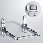 Stainless Steel Microwave Oven Wall Mount Shelf Bracket Stand Holder Rack Hooks