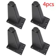 4 Pcs Adjustable Metal Furniture Leg Sofa Bed TV Cabinet Legs Black Furniture Fe