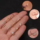Daith Septum Earring Nose Ring 8mm Piercing Tragus Hoop Cartilage 20G Helix Rook