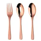 1 Set Spoon Set Ergonomic Anti-rust Salad Server Cutlery Set Lightweight