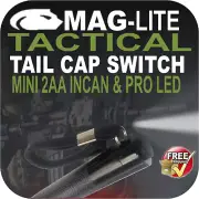 MAGLITE UPGRADE TAIL CAP SWITCH AA TACTICAL PROLED/INCANDESCENT FLASHLIGHT TORCH