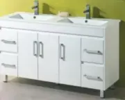 600/750/900/1200/1500*460*875mm SQ Handle Vanity On Legs / Kickboard With Basin