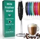 Elementi Milk Frother Wand & Matcha Mixer - Coffee Frother Handheld - Mini Froth