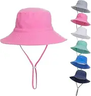 [EMTSEB] Baby Sun Hat Toddler Summer UPF 50+ Sun Protective Bucket Hat Wide Brim Beach Hats for Baby Boys Girls 0-6 Years