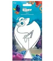Disney PIXAR Finding DORY Removable Decal - WHITE - 1pc