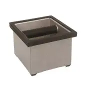 rattleware Knock Box Set, Stainless Steel, 6"x5.5"x4", Hammer Finish, 25631