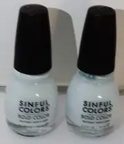 2 Sinful Colors Nail Polish BOLD COLOR ACAPELLA ELLA #2409 Sealed HTF