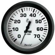 Faria 32905 Euro Tachometer 7 Gauge All Outboard-White, 4"