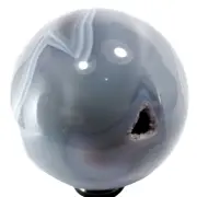 Agate and Amethyst Crystal Sphere (EA7219) ball scrying gem stone reiki healing