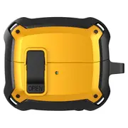 For Samsung Galaxy Buds 3 Case, Switch & Hook Protective Armour Cover, Black Yellow