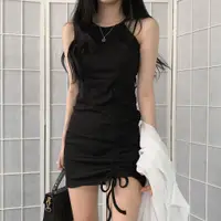 在飛比找蝦皮商城優惠-[全網最低價] 小黑裙 韓國 無袖 吊帶 性感 顯瘦 短版 