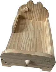 Leefasy Guinea Pig Bed Small Animals Habitat Multifunction Smooth Surface Nest Hamster Wooden Bed for Guinea Pigs Bunny Hamsters, S