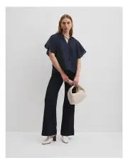 [Country Road] Flutter Sleeve Blouse in Twilight