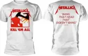 Metallica Kill Em All T-Shirt White Official EMP New All Size Thrash Metal Ltd