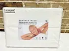 SHARPER IMAGE White Solid 1000 TC KING SIZE Antimicrobial Tech Sheet Set NEW