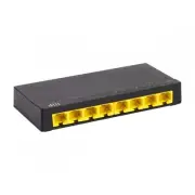 Monoprice 41713 EIGHT 10/100/1000MBPS RJ45 GIGABIT ETHERNET PORTS; PLUG AND PLAY