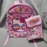 Hello Kitty Backpack with Lunch Box - Bundle with 16” Hello Kitty Hello Kitty