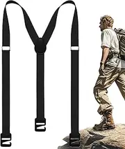 [Generic] Mens Suspenders,Suspenders for Men Dress Pants | Y-Back Wide Straps with Strong Clips, Fashion Accessories