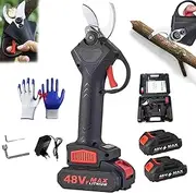 Tacsaw Power Shears, Tacsaw Pruner, 2025 Upgraded Electric Pruning Shears for Gardening, Cut & Trim 3x Faster, Power Pruners Cordless, for Gardening Tree Branch, Fruit Trees (2 PCS Battery)