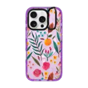 iPhone 16 Pro Impact Ring Stand Case MagSafe Compatible Fresh Floral