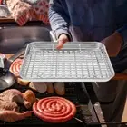 1 Set Baking Pan with Cooling Rack Oven Baking Tray Stainless Steel Baking Tray
