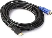 5M to VGA Adapter Cable Gold Male to VGA 15 No Built 1080P High Performance for Home Theater
