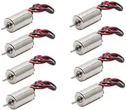 DC 1.5-3.7V 35000RPM Coreless Micro DC Motor 6x10mm for Airplane Model RC Toys - (8 Pcs)