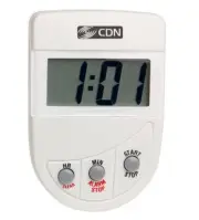 CDN Loud Alarm Digital Kitchen Timer, White