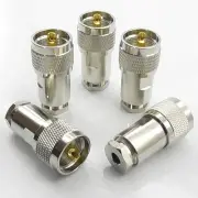 PL259 UHF Male Clamp Connector Adapter for RG8 RG213 RG214 Coaxial Cable