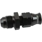 Aeroflow 1/4" Hard Line to -6AN Male Adapter Black W/ Olive - AF108-06-04BLK