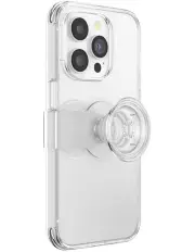 [PopSockets] PopCase iPhone 14 Pro Phone Case Grip in Clear