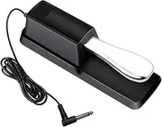 Leona Co Sustain Pedal for Keyboard - Piano Foot Pedal with Polarity Switch for All Brands Electronic Keyboards, 1/4 Inch Jack, 5 feet cable